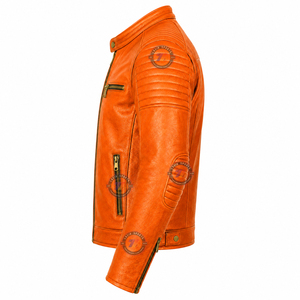 <b>men</b> premium leather motorcycle biker <b>jacket</b> street riding motocross <b>cycling</b> racing genuine cowhide wear lazib sports supplier - Product Image 6