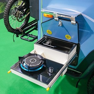 All Road Functional 4x4 Camper Trailer Travel Caravan RV Mobile Home with <b>Kitchen</b> Sleeping Space for 4 Person Touring - Product Image 3