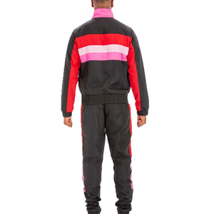 Conjunto de chándal cortavientos de diseño personalizado al por mayor, conjunto de joggers casuales, cortavientos deportivo de calle de gran venta para hombre - Product Image 2