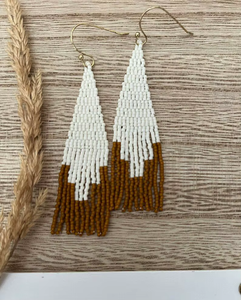 Boucles d'oreilles artisanales en gros, style ethnique, perles, par HF CRAFTS - Product Image 3