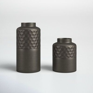 Juego de Jarrones Altos de Metal Dorado de Primera Calidad, Jarrones Decorativos Modernos para Flores, Decoración de Hogar de Lujo, Centro de Mesa Elegante para Sala de Estar, LO MEJOR - Product Image 5