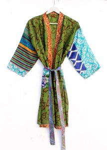 Kimono de seda Vestido bohemio de seda Kimono de seda para mujer - Product Image 6