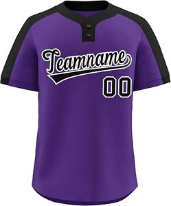 Camisetas Personalizadas de Softbol para Béisbol, Unisex, Negras, 100% Poliéster, Secado Rápido, Nombre del Equipo Personalizado - Product Image 6