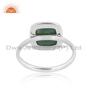 DWS แหวนพลอยเทอร์ควอยซ์คิงแมนที่สวยงาม925อัญมณีธรรมชาติสเตอลิงผู้ผลิตที่ทันสมัย - Product Image 2