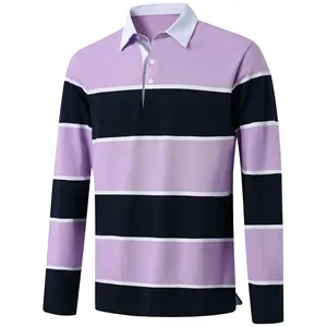 Camiseta de Rugby Personalizada para Mujer, Transpirable, 350 g/m², Algodón Grueso, Ropa Deportiva Clásica de Manga Larga, Ropa de Rugby Tradicional para Polo - Product Image 1