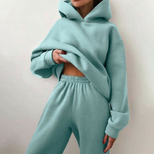 Chándal de talla grande para mujer, ropa de calle, conjunto de ropa de salón, chándales informales de gran tamaño para correr, chándales de invierno - Product Image 4