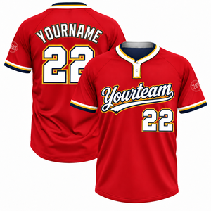 Camiseta de Béisbol Personalizada con Rayas para Hombre, Transpirable, con Botones, Ropa Deportiva de Entrenamiento, Secado Rápido, Venta al Por Mayor - Product Image 1