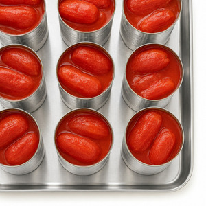 Tomates pelados en jugo de tomate en lata de 20oz, los más vendidos, hechos en Vietnam, precio mayorista estándar internacional. - Product Image 1