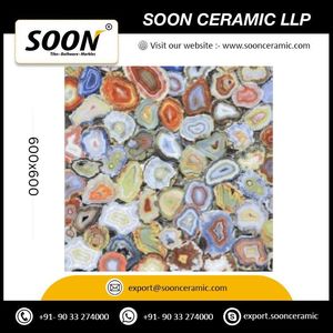 กระเบื้องบุผนังลายหินอ่อนร็อคไอส์แลนด์ เคลือบเงา ขนาด 600x600 มม. หนา 20 มม. ลายหินเลียนแบบ ดีไซน์ทันสมัย ทนไฟ - Product Image 2