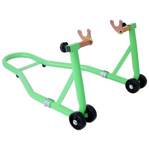 Supporto per moto da 1000LB moto Sport Bike anteriore e posteriore sollevamento forcellone Paddock Stand nero U verde - Product Image 6