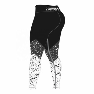 Mallas de alta calidad sublimadas personalizadas, mallas deportivas para mujer, pantalones de Yoga en forma de V, Material suave transpirable - Product Image 4