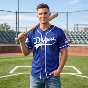 Camisa de Béisbol con Botones para Hombre, de Secado Rápido, Estilo Deportivo, para el Día del Partido, con Botones en el Lado Izquierdo - Product Image 3