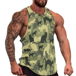 Débardeur imprimé élégant pour homme, sans manches, pour la gym, le fitness, la musculation, l'entraînement, veste décontractée d'été, streetwear, design personnalisé - Product Image 6