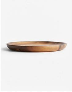 Plateau de service en bois fait main, poli, design minimaliste, couleur unie, motif grain d'acacia naturel, écologique, non toxique - Product Image 6