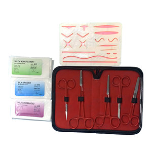 Kit de Sutura Médico para Entrenamiento, Instrumento Médico de Alta Calidad, Kit de Práctica de Sutura Quirúrgica, Tres Capas de Silicona - Product Image 1