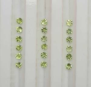Lote de 100 Piedras Preciosas Sueltas de Peridoto Natural, Corte Redondo, 2 MM, Certificado IGI, para Joyería (Colgante/Brazalete/Pendientes) - Product Image 5