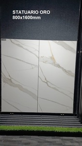กระเบื้องพอร์ซเลนสำหรับส่งออก ขนาด 80x160 ซม. กระเบื้องแผ่นใหญ่ 800x1600 มม. กระเบื้องพอร์ซเลนลายหินอ่อนแท้ ขนาด 80x160 ซม. - Product Image 3
