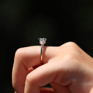 IGI/GIA Lab Grown Cut Diamond <b>Vintage</b> 14k Yellow Wedding/Engagement <b>Ring</b> Unisex Fine White <b>Gold</b> for Anniversary Party-Worthy - Product Image 4