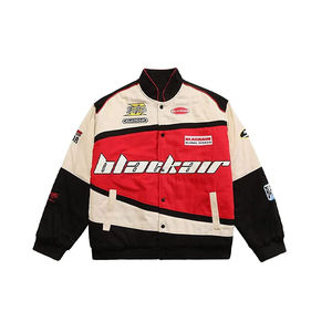 เสื้อแจ็คเก็ตวาร์ซิตี้แบบขายส่งสำหรับธุรกิจ B2B ออกแบบสำหรับทีมกีฬามืออาชีพ พร้อมกระดุมแป๊ก สีสั่งทำได้ ผลิตจากโรงงาน ขายส่ง - Product Image 2