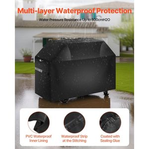 48-Inch Heavy Duty Weather-Resistant Waterproof and Fade-Resistant <b>BBQ</b> Grill Cover 600D Polyester Outdoor Grills Accessories - Product Image 3