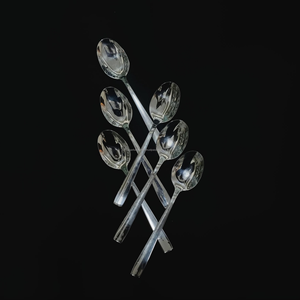 Modern Stainless Steel Dinner Spoon <b>Long</b> Handle Anti <b>Slip</b> Rust Resistant Germany Wholesale Export Supplier - Product Image 1