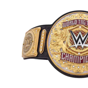 Ceinture de championnat du monde des équipes de la WWE, personnalisable, de haute qualité, or et noir, ceinture sportive personnalisée, ceinture de champion personnalisée, objet de collection - Product Image 3