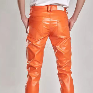 Pantalon en cuir pour homme, coupe classique, design confortable pour un style décontracté, idéal pour les activités de plein air et le quotidien. - Product Image 5