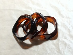 Artificial Floral Embedded Multi Color Resin Bracelets Crystal Touch Handmade bangles - Product Image 3