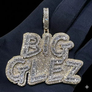 Nueva Colección de Joyería Hip Hop, Colgante con Incrustaciones de Diamantes Moissanite en Plata 925, Collar con Claridad VVS para Venta al Por Mayor - Product Image 5