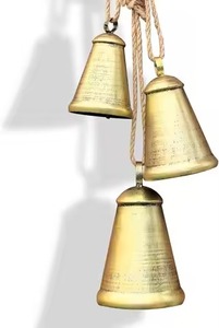 Ornement de cloche de Noël haut de gamme en métal pour arrangements décoratifs saisonniers - Product Image 4