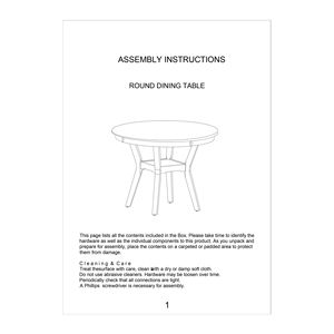 Tavolo da Pranzo Rotondo in MDF con Legno di Noce e Gomma con Ripiani, 1 Pezzo, Arredamento per Uso Domestico - Product Image 6