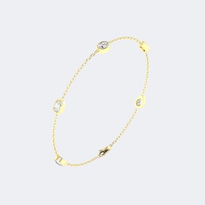 Luxury Multi Shape Lab Grown Diamond Bracelet 14K <b>Gold</b> Women 1.10CTW Certified EF Color VS VVS Purity Wedding <b>Bangle</b> Jewelry - Product Image 4