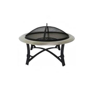 Brasero Redondo de Metal Resistente y de Alta Calidad, Brasero Grande para Exteriores, para Leña, con Palo para Leña - Product Image 2