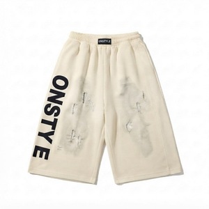 กางเกงขาสั้นทรงสปอร์ต ONSTYLE คุณภาพสูง ผ้าวอร์สเตด สไตล์สตรีทแวร์ ลุควินเทจ ลายตาราง ซักฟอก ทรงจ็อกเกอร์ ไซส์ใหญ่ สวยงาม - Product Image 1