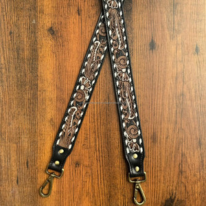 Nouvel arrivage d'usine de sangles de sac à bandoulière en cuir usiné à la main personnalisé de haute qualité en cuir de vachette véritable sangles de remplacement pour sac à main - Product Image 2