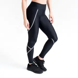 Pantaloni a compressione da uomo Dry Cool Sports Baselayer Running Workout Active collant Leggings con tasche