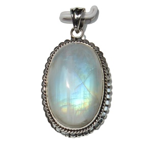 Ensemble de lunette unisexe pendentif fantaisie en pierre de lune en argent sterling 925 en forme de goutte Piedras Naturales pierres de cristal de guérison Acheter maintenant! - Product Image 4