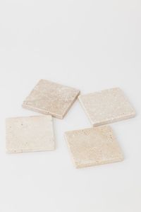Natural Beige Travertine <b>Drink</b> <b>Coaster</b> Set With Elegant Finish For Housewarming Wedding And Holiday Gift Ideas - Product Image 6