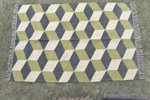 Alfombra de Yute Reversible Tejida a Mano, Alfombra Kilim Plegable de Fibra Natural para Sala de Estar y Hotel a Precio de Mayoreo - Product Image 3