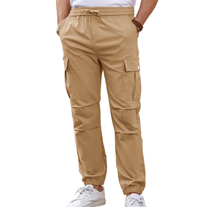 Wholesale <b>Men</b> Cargo Pants Custom Design Multi Pocket Outdoor Casual <b>Trousers</b> <b>Elastic</b> Waist OEM ODM Garment Manufacturer Custom - Product Image 5