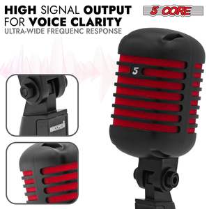 Microphone professionnel Vintage dynamique Super Cardiod XLR rétro classique unidirectionnel Studio micro filaire filaire pour Live - Product Image 3