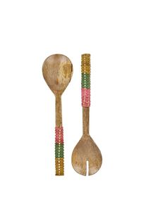 Premium Design Rattan <b>Salad</b> <b>Server</b> Wooden <b>Salad</b> <b>Server</b> With Rattan Handle <b>Salad</b> Tools <b>Salad</b> <b>Server</b> At Factory Wholesale Price - Product Image 6