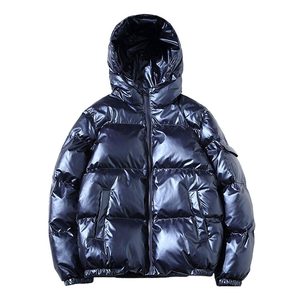 Veste matelassée à capuche pour homme, épaisse, d'hiver, en duvet, fermeture éclair, décontractée, coupe-vent, chaude, vêtements d'extérieur - Product Image 3
