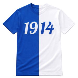 T-shirt en chenille Phi Beta Sigma Half 1914 pour hommes, tissu de qualité supérieure, coupe confortable, vêtements de fraternité grecque, vêtements décontractés - Product Image 4