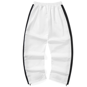 Pantalones Deportivos de Pierna Ancha Recta con Bolsillos, Estilo Casual, de Felpa de Lana de 400 GSM, Ajustables con Cordón, de Secado Rápido y Transpirables para Hombre - Product Image 4
