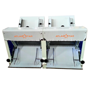 Atlas Star <b>Electric</b> Double <b>Bread</b> Slicing Machine Stainless Steel 2 1 31 Blades 12mm Automatic Loaf Cutter Bakery Equipment High - Product Image 1