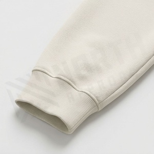 Survêtement unisexe à capuche en coton couleur unie, coupe longue, décontracté, avec cordon de serrage et poches latérales - Product Image 6