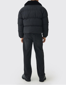 Chaqueta Acolchada de Algodón para Hombre, Abrigo de Invierno con Capucha, Cierre de Cremallera, Cuello Alto, Servicio OEM, Logotipo Personalizado, Ropa para Exteriores - Product Image 2