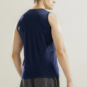 Latest Design Men's Casual Knitted Tank <b>Top</b> <b>Navy</b> Blue Color Cotton Polyester Fitness Wear 220GSM Men's Summer Tank <b>Tops</b> - Product Image 4