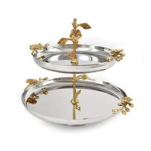 Support à gâteaux 3 étages en métal haut de gamme avec une fabrication de qualité supérieure pour les buffets d'hôtel et les arrangements de célébrations - Product Image 6